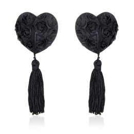 Nippel-Covers mit Rosenherz, Schwarz von Latetobed BDSM Line | Fesselliebe.de