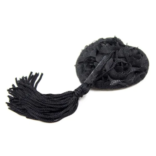 Nippel-Covers mit Rosenherz, Schwarz von Latetobed BDSM Line | Fesselliebe.de