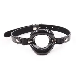 Knebelball Mundförmig Schwarz von Latetobed BDSM Line