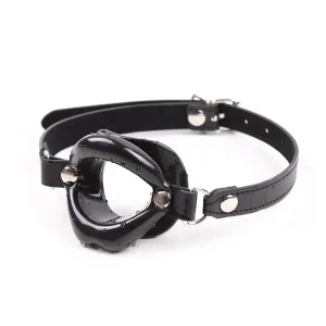 Knebelball Mundförmig Schwarz von Latetobed BDSM Line