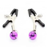 Nippelklemmen mit Violetter Glocke von Latetobed BDSM Line | Fesselliebe.de