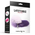 Analplug Lila und Weiss Fuchsschwanz Grösse S von Latetobed BDSM Line