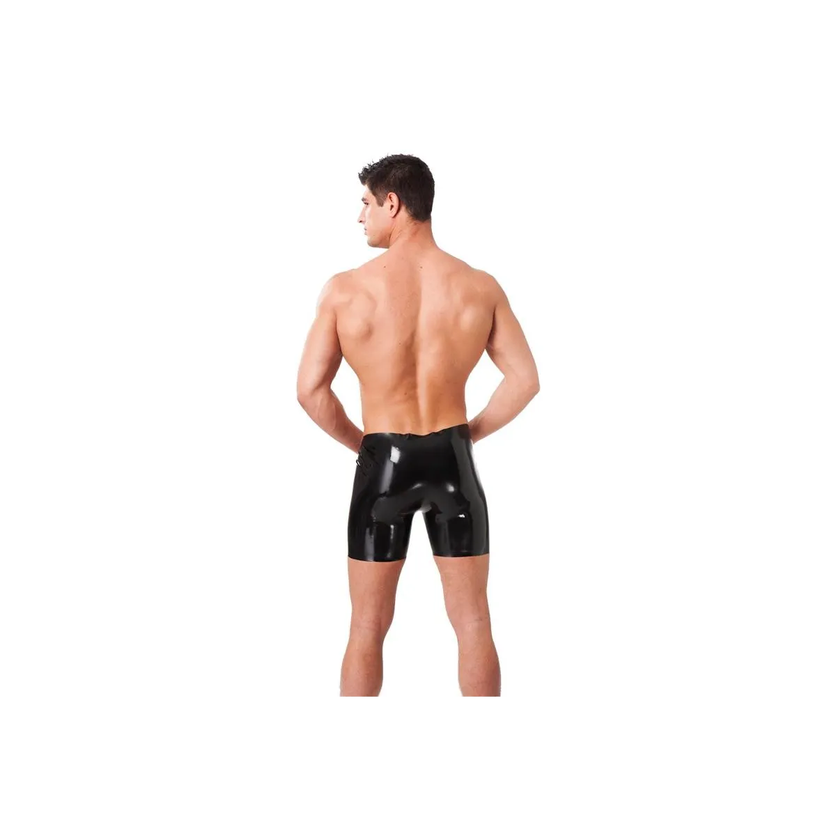 Kurze Bermudashorts aus Latex von Latex Play | Fesselliebe.de
