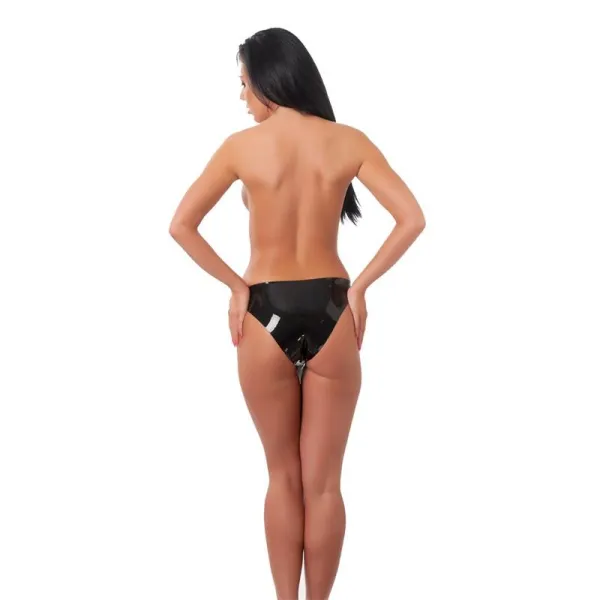 Damen-Slips mit Dildo Innen und Aussen Latex von Latex Play | Fesselliebe.de