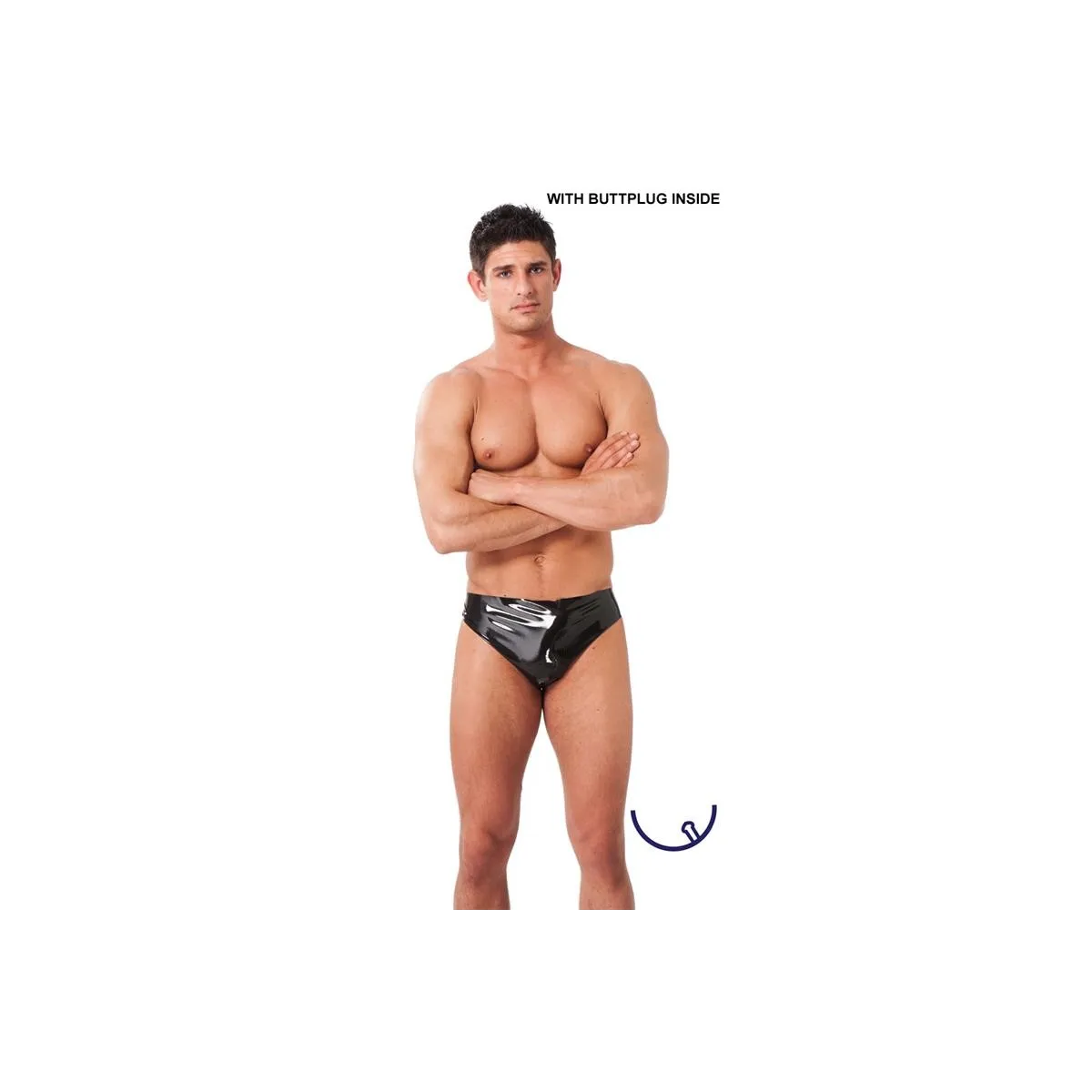 Boxershorts mit Plug Latex von Latex Play | Fesselliebe.de