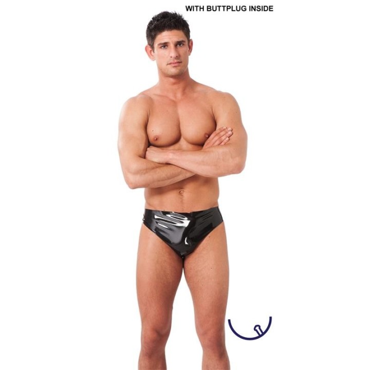 Boxershorts mit Plug Latex von Latex Play | Fesselliebe.de