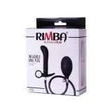 Aufblasbarer Analplug mit Pumpe Schwarz von Latex Play | Fesselliebe.de