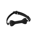 Mundknebel mit Dogbone Schwarz von Latex Play