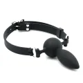 Mundknebel mit Plug aus Silikon von Latex Play