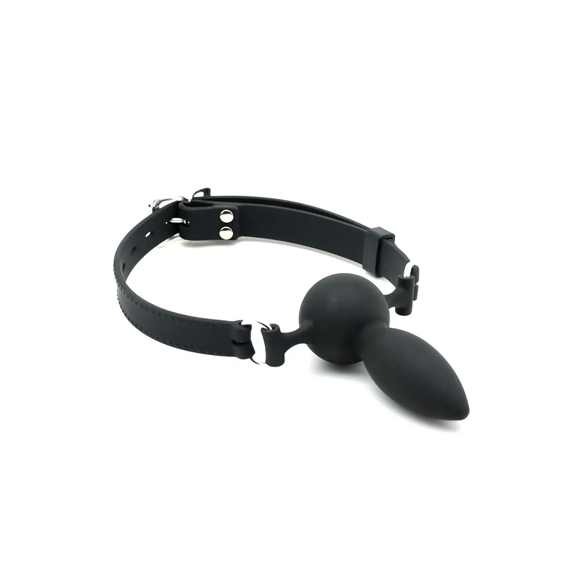 Mundknebel mit Plug aus Silikon von Latex Play | Fesselliebe.de