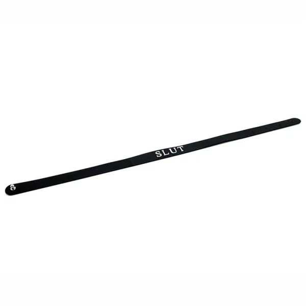 Halsband (SLUT) aus Silikon von Latex Play | Fesselliebe.de