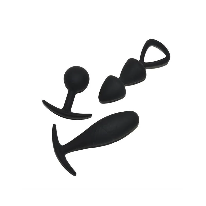 Set mit 3 Buttplugs Grösse S Basel von Rimba Toys | Fesselliebe.de