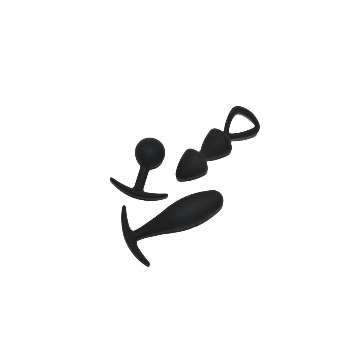 Set mit 3 Buttplugs Grösse S Basel von Rimba Toys | Fesselliebe.de