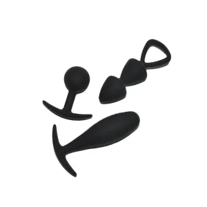 Set mit 3 Buttplugs Grösse S Basel von Rimba Toys | Fesselliebe.de