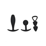 Set mit 3 Buttplugs Grösse S Basel von Rimba Toys | Fesselliebe.de