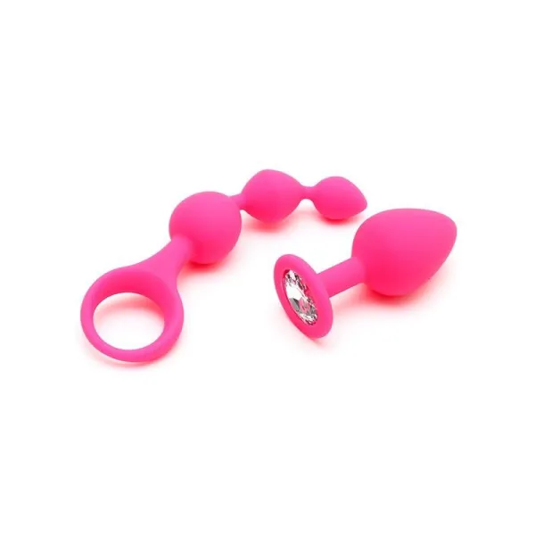 Anal-Pleasure-Play-Set Barcelona Rosa von Rimba Toys | Fesselliebe.de