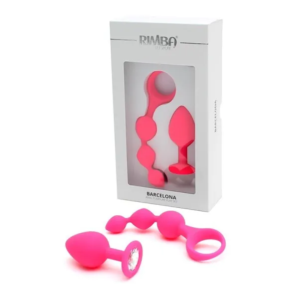 Anal-Pleasure-Play-Set Barcelona Rosa von Rimba Toys | Fesselliebe.de