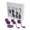 Vibrierendes Kegelkugel-Set mit Fernbedienung Rimini Lila von Rimba Toys