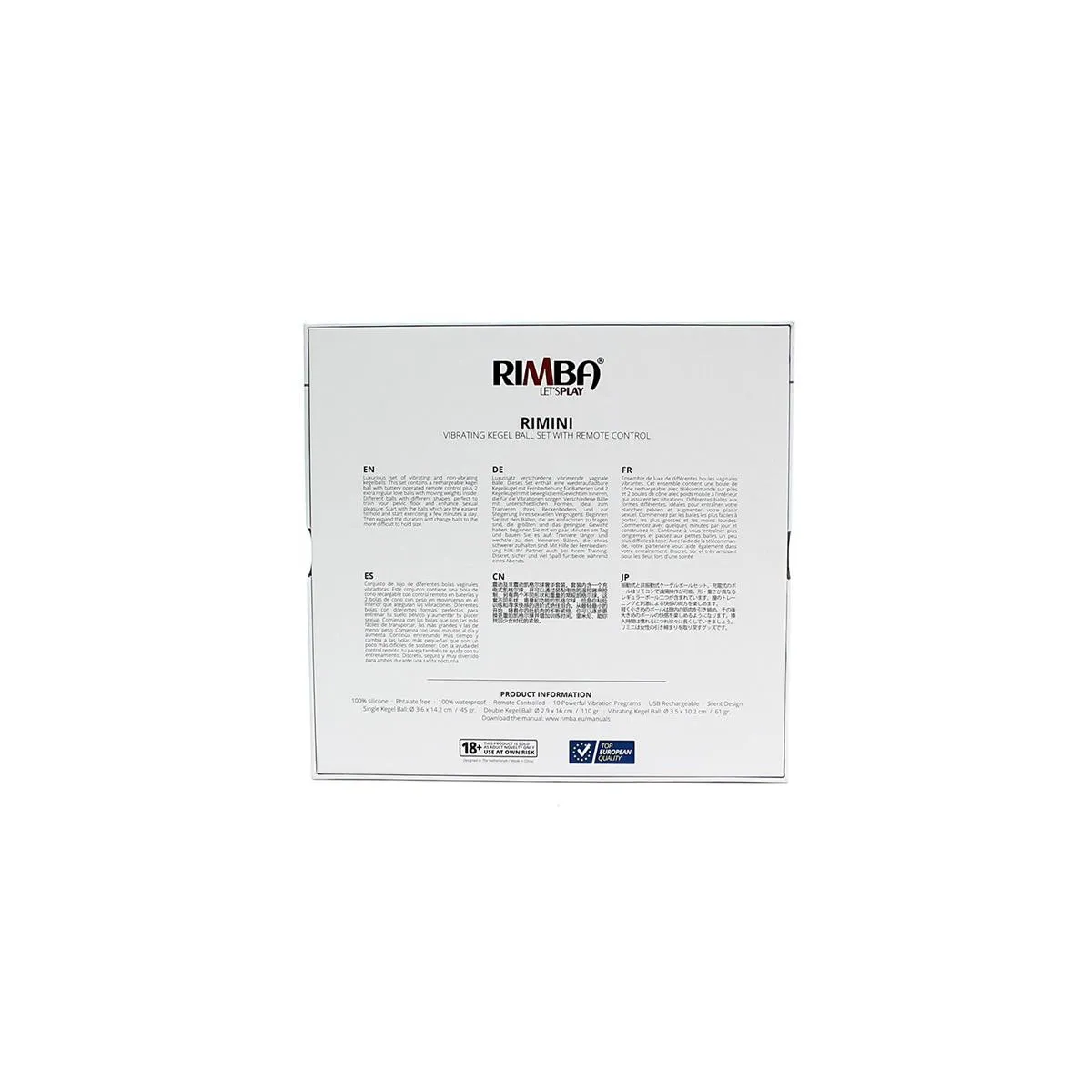 Vibrierendes Kegelkugel-Set mit Fernbedienung Rimini Lila von Rimba Toys | Fesselliebe.de