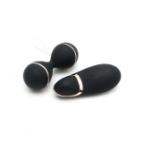 Vibrierendes Kegelball-Set Ibiza Schwarz von Rimba Toys | Fesselliebe.de