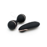 Vibrierendes Kegelball-Set Ibiza Schwarz von Rimba Toys | Fesselliebe.de