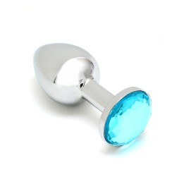 Metall-Analplug Sofia Blau Jewel von Rimba Toys | Fesselliebe.de