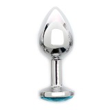 Metall-Analplug Sofia Blau Jewel von Rimba Toys | Fesselliebe.de