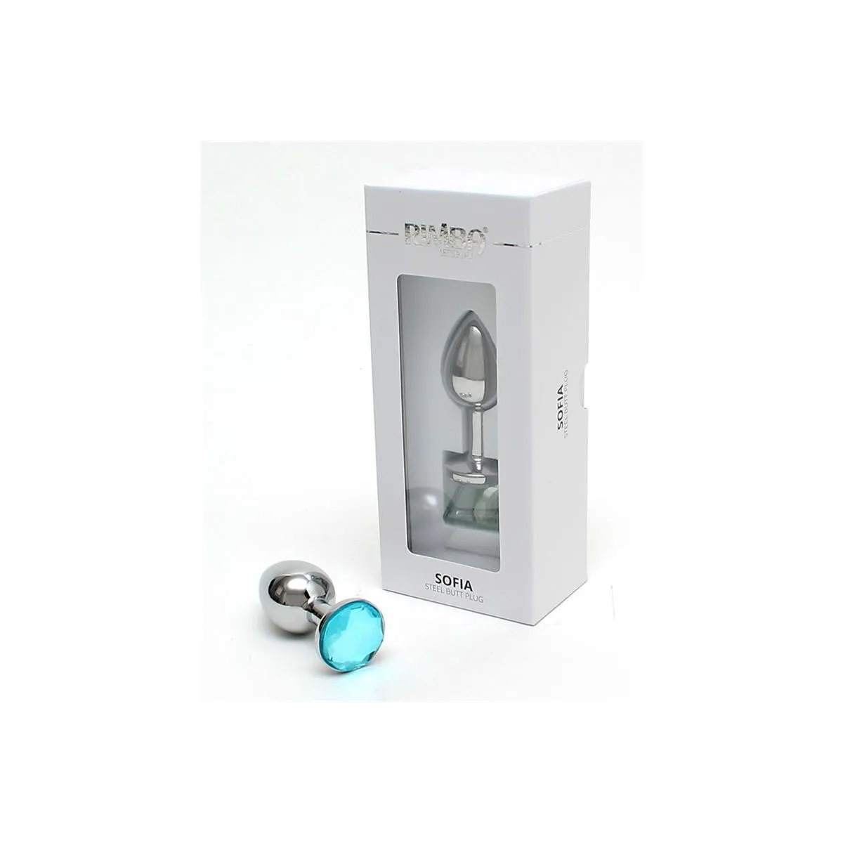 Metall-Analplug Sofia Blau Jewel von Rimba Toys | Fesselliebe.de