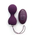 Vibrierende Kegelkugeln mit Fernbedienung Cannes Lila von Rimba Toys