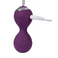 Vibrierende Kegelkugeln mit Fernbedienung Cannes Lila von Rimba Toys