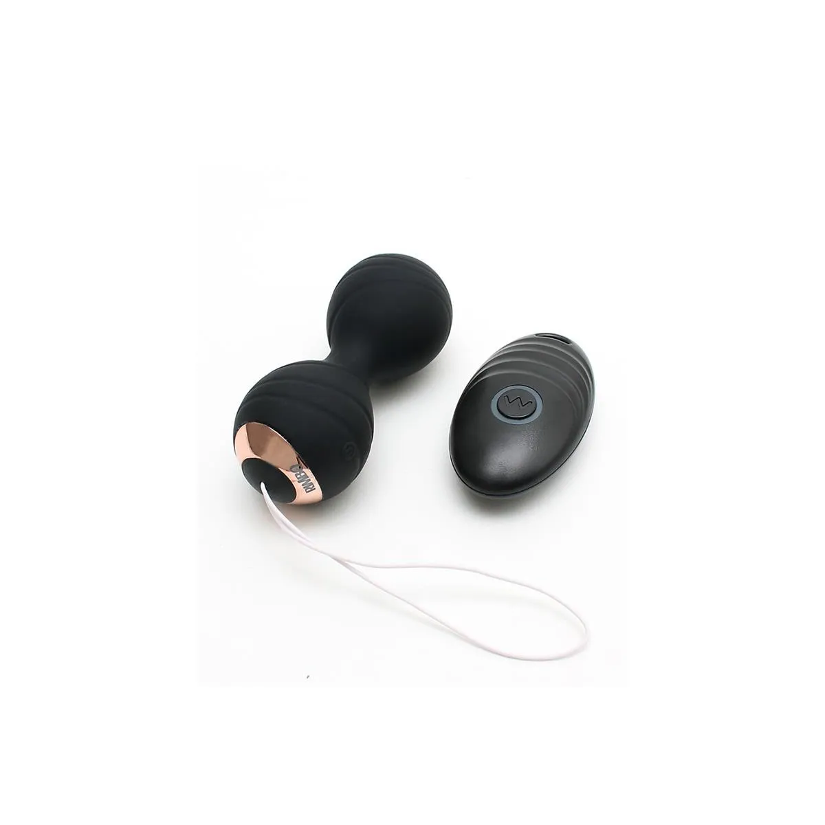 Vibrierende Kegelkugeln mit Fernbedienung Cannes Schwarz von Rimba Toys | Fesselliebe.de