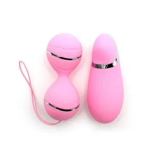 Vibrierendes Lay-On-Kegelball-Set Ibiza Rosa von Rimba Toys | Fesselliebe.de