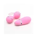 Vibrierendes Lay-On-Kegelball-Set Ibiza Rosa von Rimba Toys