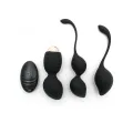 Vibrierendes Kegelball-Set Rimini Schwarz von Rimba Toys