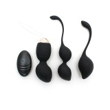 Vibrierendes Kegelball-Set Rimini Schwarz von Rimba Toys | Fesselliebe.de