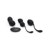 Vibrierendes Kegelball-Set Rimini Schwarz von Rimba Toys | Fesselliebe.de