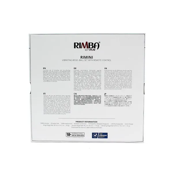 Vibrierendes Kegelball-Set Rimini Schwarz von Rimba Toys | Fesselliebe.de