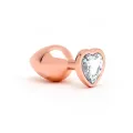 Pisa Herzförmiger Butt Plug Roségold von Rimba Toys