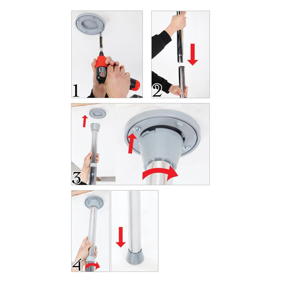 Fantasy Tanzstange Silber | Fesselliebe.de