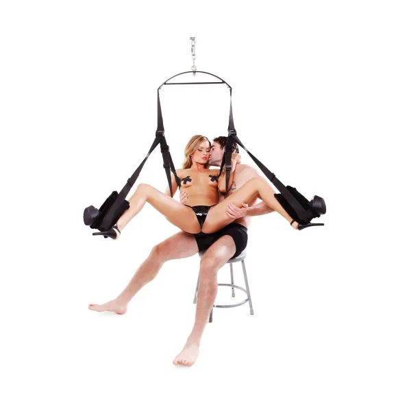 Pipedream Fetisch-Fantasie-Serie Drehbare Fantasieschaukel Schwarz | Fesselliebe.de