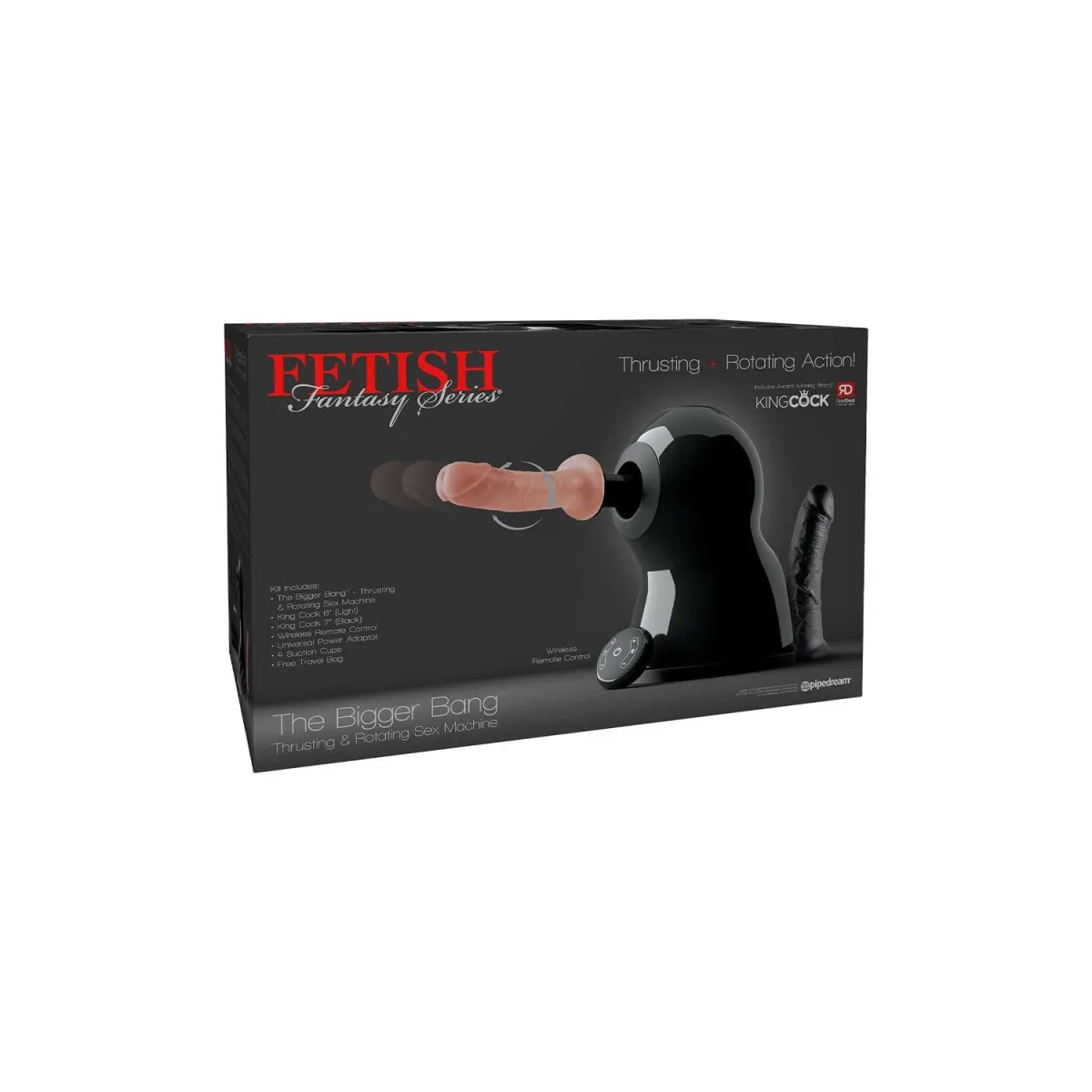 The Bigger Bang Stoss- und Rotations-Sexmaschine Schwarz von Pipedream Fetish Fantasy Series | Fesselliebe.de