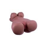 NMC 22,8 cm Silikon-Masturbator mit genopptem Tunnel, braun | Fesselliebe.de