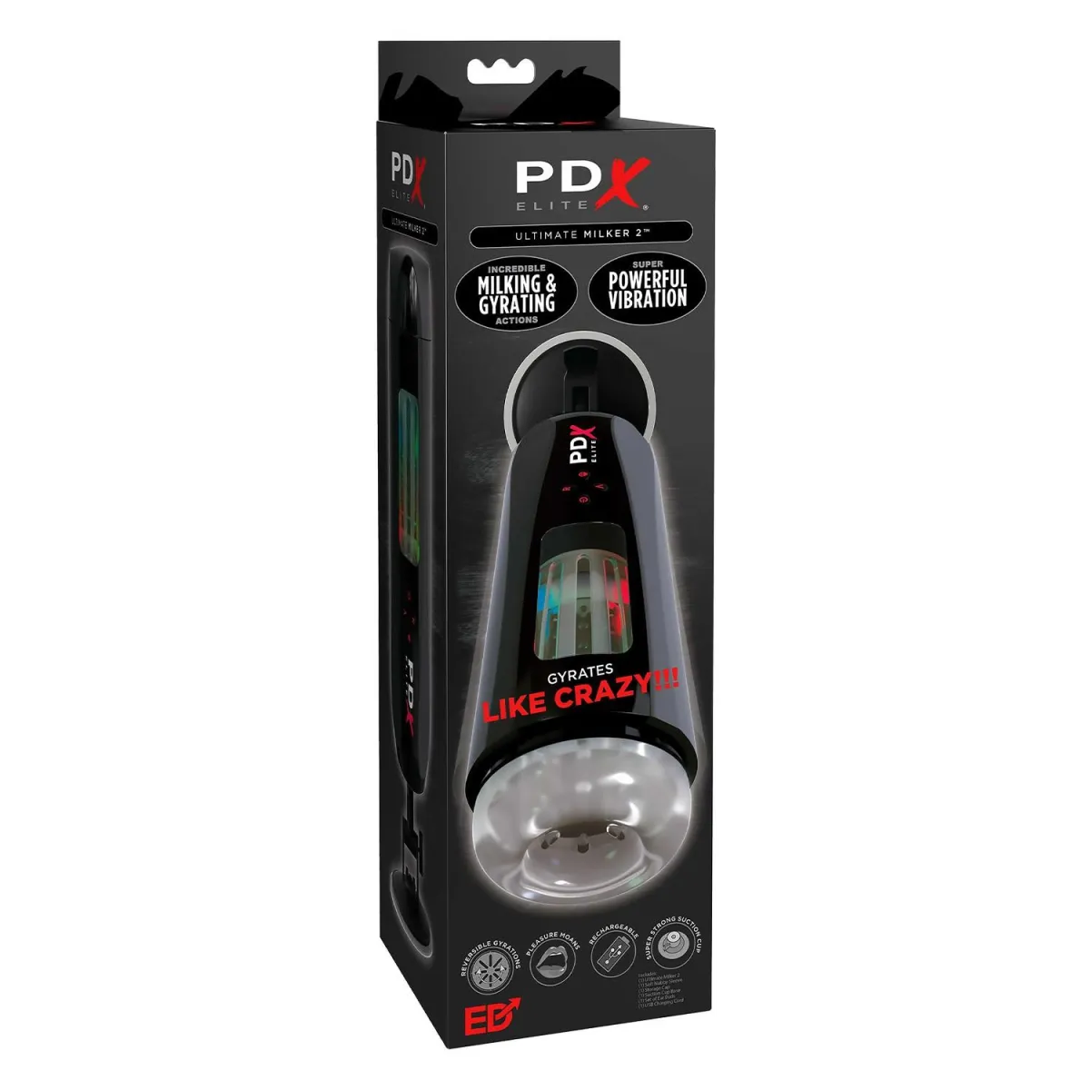 Pipedream PDX Elite Ultimate Milker 2 Schwarz | Fesselliebe.de