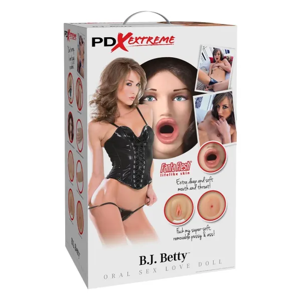 Pipedream PDX Extreme Dollz B.J. Betty Oral Sex Liebespuppe Light | Fesselliebe.de
