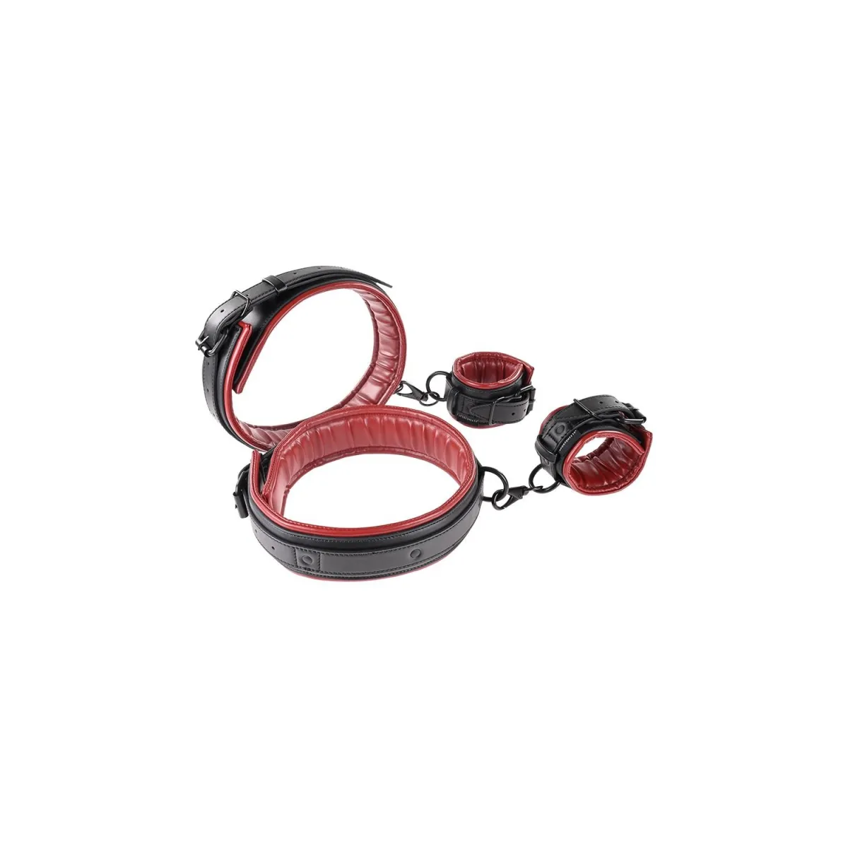 Sportsheets Safran Oberschenkel- und Handgelenksfessel-Set Schwarz | Fesselliebe.de