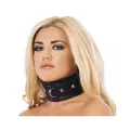 Halsband Lux schwarz Kunstleder von Bondage Play