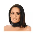 Halsband Lux schwarz/braun Kunstleder von Bondage Play