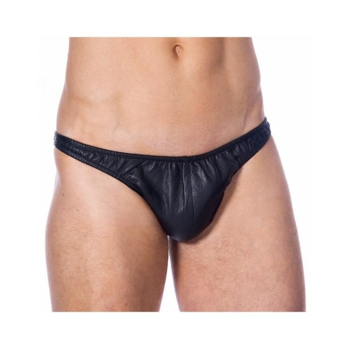 Leder-Slips Schwarz von Bondage Play | Fesselliebe.de