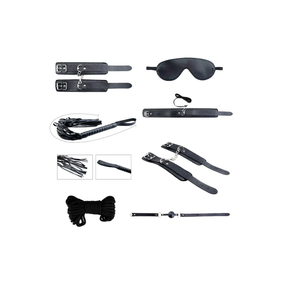 Secret Desires Kit 7-Teilig Bdsm Schwarz von Alive | Fesselliebe.de