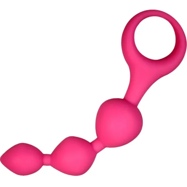 Triball Rosa Silikon Analkugeln 15 cm von Alive | Fesselliebe.de